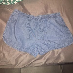 Denim shorts